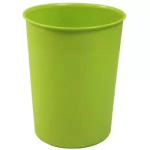 JVL Quality Vibrance Lightweight Plastic Waste Paper Basket Bin, Green