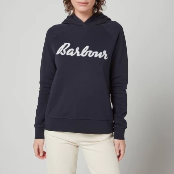 Image of Barbour Womens Otterburn Hoodie - Navy - UK 14
