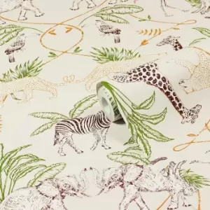 Image of Serengeti Wallpaper Natural