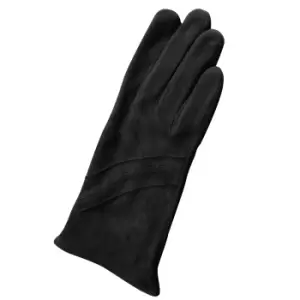 image of Eastern Counties Leather Womens/Ladies Sian Suede Gloves (L) (Black)