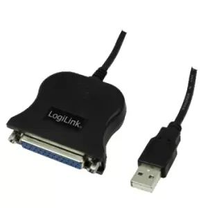 Image of LogiLink UA0054A parallel cable 1.8 m Black