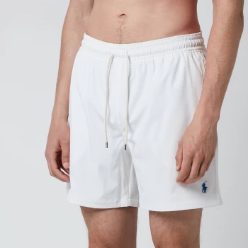 Image of Polo Ralph Lauren Mens Traveler Swim Shorts - White - L