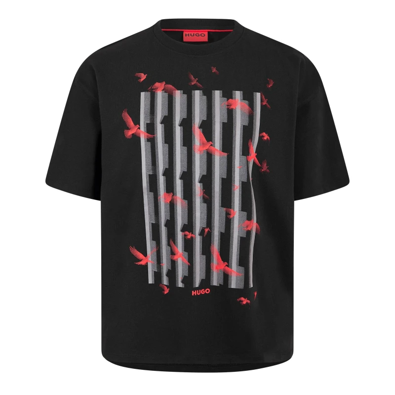 Image of Hugo Digraph 10266060 01 Polo Shirt Mens Black male XS