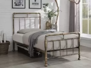 Image of Flintshire Cilcain 3ft Single Antique Bronze Metal Bed Frame