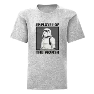 Image of Star Wars Mens Employee Of The Month Stormtrooper Heather T-Shirt (S) (Heather Grey)