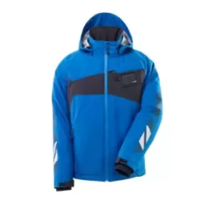 Image of Winter Jacket with Climascot-lining - Azure Blue/Dark Navy - XS