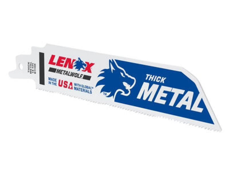 Image of Lenox Multiwolf Wave Edge Reciprocating Saw Blade 152 X 25 X 1.1mm 14 Tpi X5