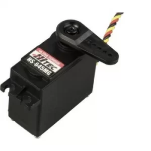 Image of Hitec Standard servo HS-645MG Analogue servo Gear box material: Metal Connector system: JR