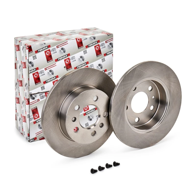 Image of FERODO DDF556 Brake disc solid, Oiled, with bolts/screws Brake Disc (82)