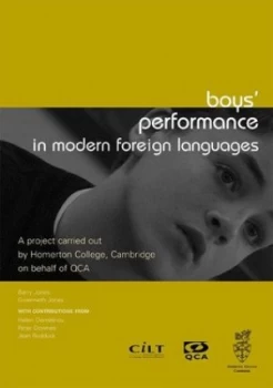 Image of Boys Performance in Modern Foreign Languages Paperback