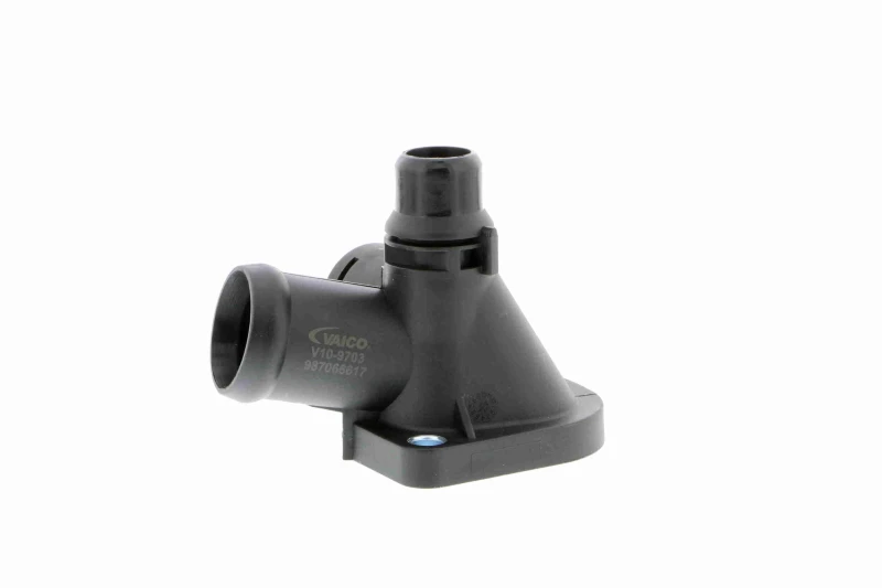 Image of VAICO V10-9703 Coolant Flange with gasket/seal, Cylinder Head, Original VAICO Quality Coolant Flange (3219)