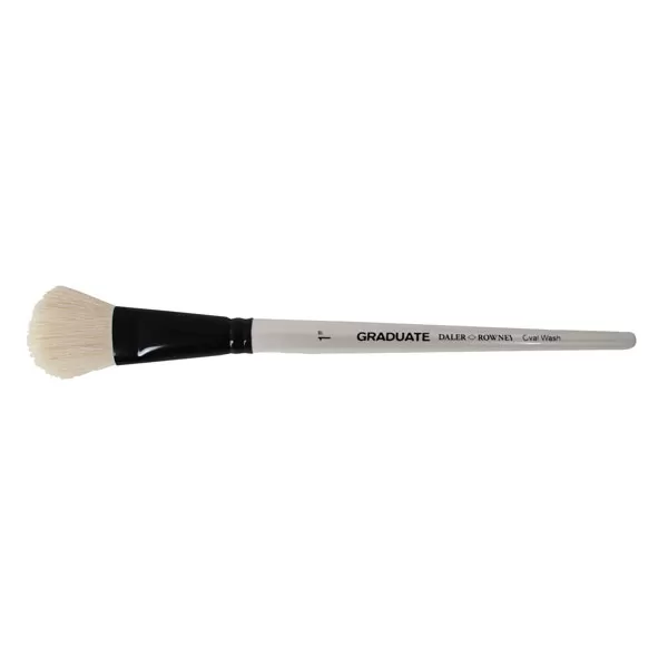 Daler Rowney Graduate Brush White Goat Oval Wash 1