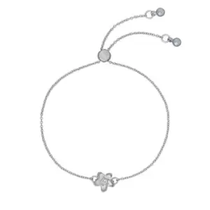 Image of Ted Baker BRAIDN Blossom Adjustable Bracelet - Silver