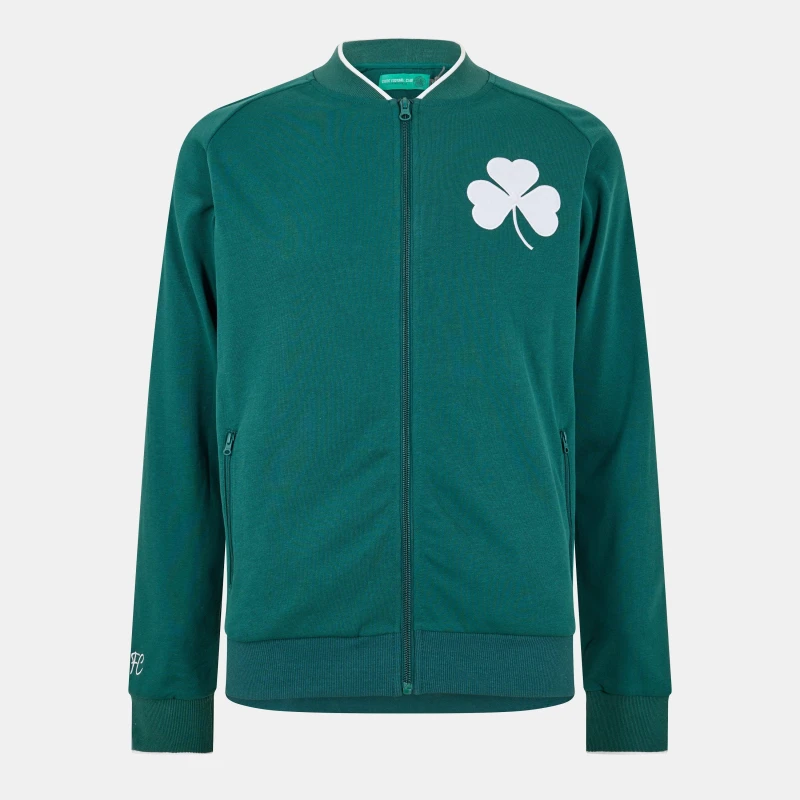 Image of Team Mens Celtic 1925 Retro Track Jacket Green/White male Small