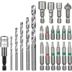 Einhell 22 Piece HSS Drill and Screwdriver Bit Set