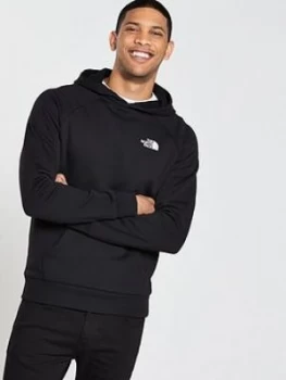 Image of The North Face Raglan Red Box Hoodie Black Size L Men