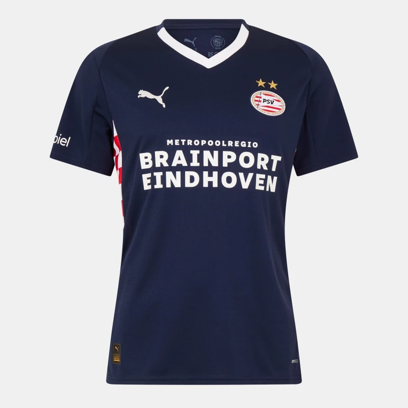 Image of Puma PSV Away Shirt 2025 2026 Adults Navy/White male S