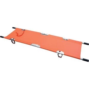 image of Click Medical Two Fold Stretcher Lightweight with Carrying Bag Orange