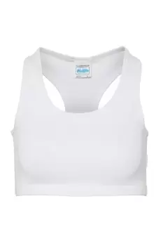 image of Just Cool Sleeveless Girlie Sports Crop Top