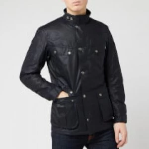 Image of Barbour International Mens Duke Wax Jacket - Navy - L