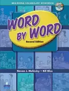 Image of word by word picture dictionary beginning vocabulary workbook with audio cd