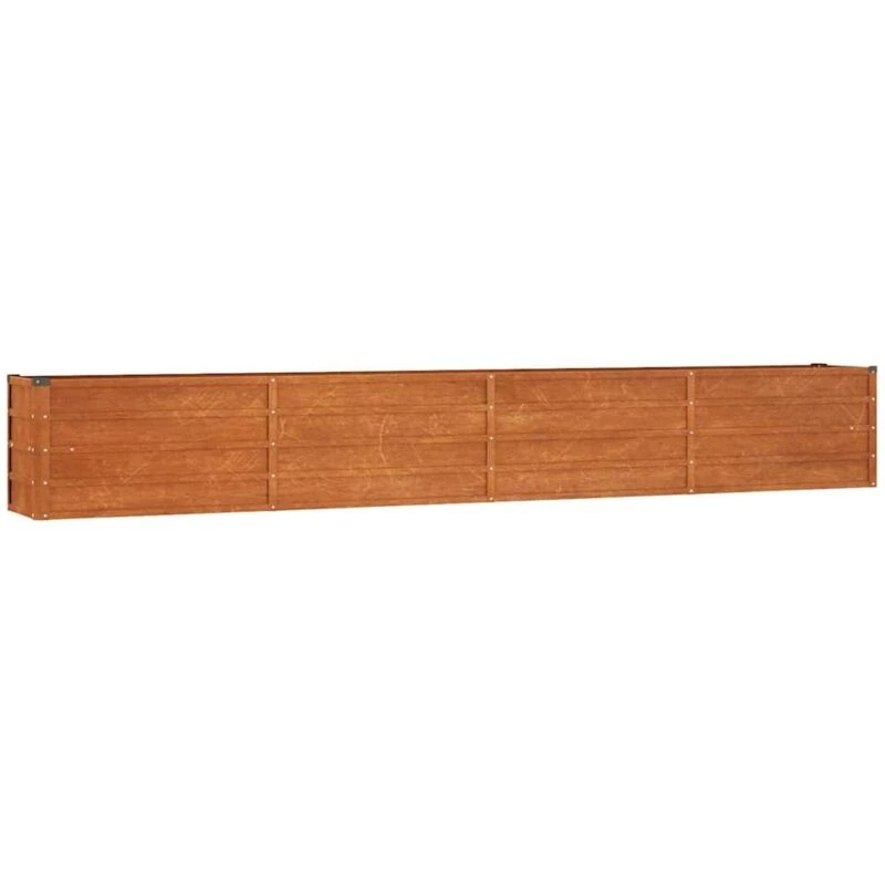 Image of vidaXL Garden Raised Bed Rusty 320x40x45cm Corten Steel, Brown 151956