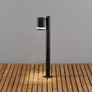 image of Modena Outdoor Modern Short Bollard Light Black, Transparent, IP44