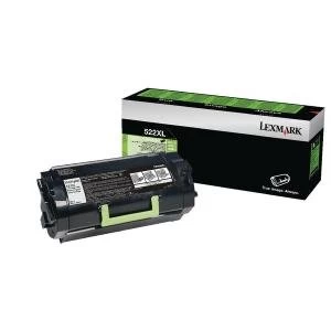 image of Lexmark 52D2X0L Black Laser Toner Ink Cartridge