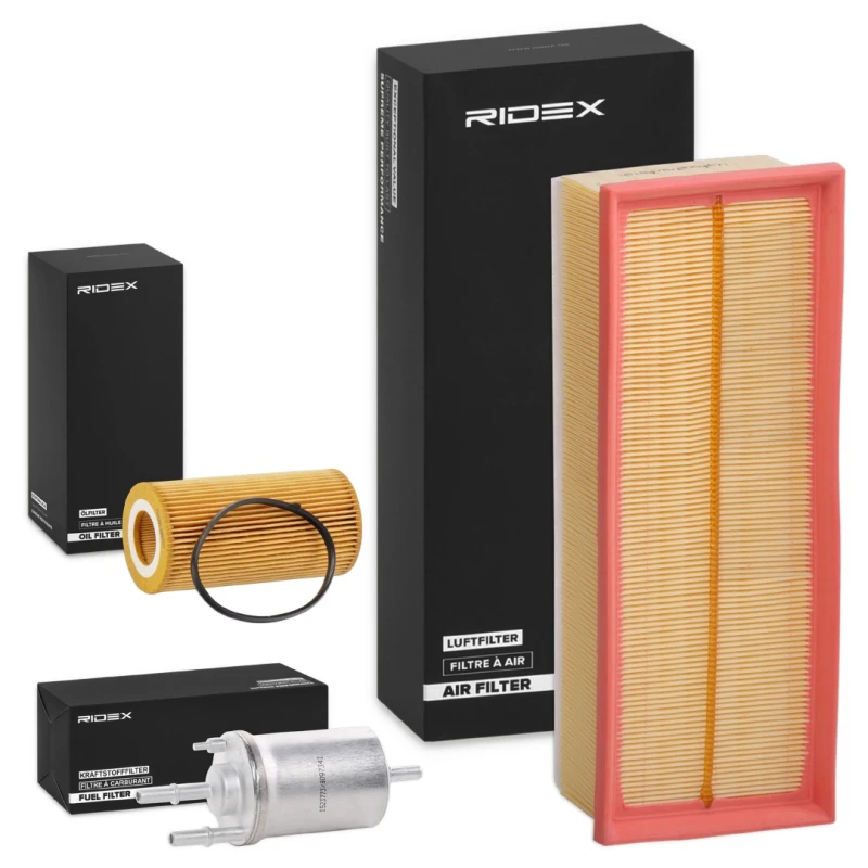 Image of RIDEX 4055F8147 Filter Set with gaskets/seals Filter Set (4055)