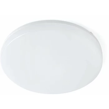 Faro Zon - LED Dimmable Bathroom Flush Ceiling Light White IP54