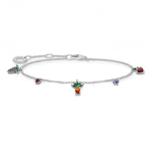 Image of Silver Zirconia Multicoloured Fruits Bracelet A2026-477-7-L19V
