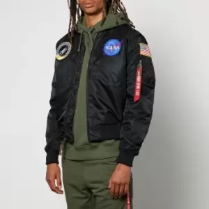 Image of Alpha Industries Ma-1 Vf Nasa Nylon Bomber Jacket - L