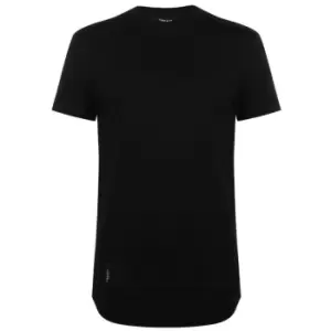 image of TWENTY Dawson Long Line T Shirt - Black