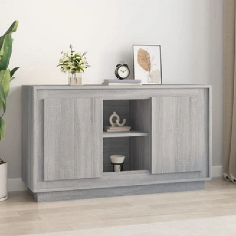 Image of Vidaxl Sideboard Grey Sonona 102X35X60 Cm Engineered Wood