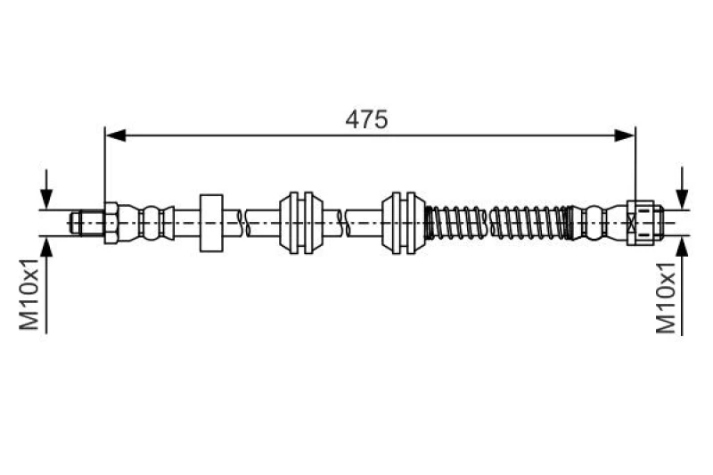 Image of Brake hose Bosch 1 987 481 A01
