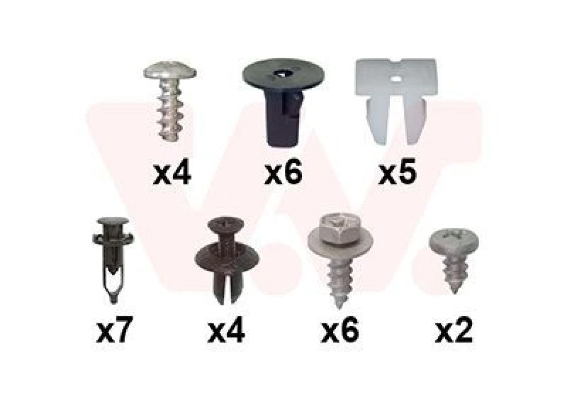 Image of VAN WEZEL Mounting Kit, bumper VAN WEZEL 5437794
