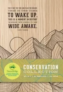 Image of Conservation Sewn Notebook Collection (Set of 3) : Large (Notebook With Quotes, Hiking Journal, Camping Journal Set of 2