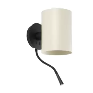 Image of Guadalupe Reading Light Wall Light Black, E27