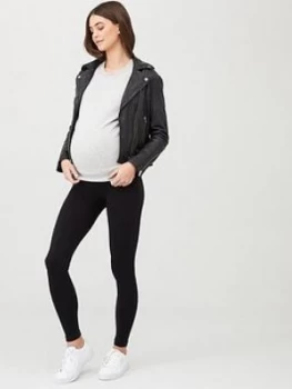 Image of Spanx Mama Look At Me Now Leggings - Black, Size XS, Women