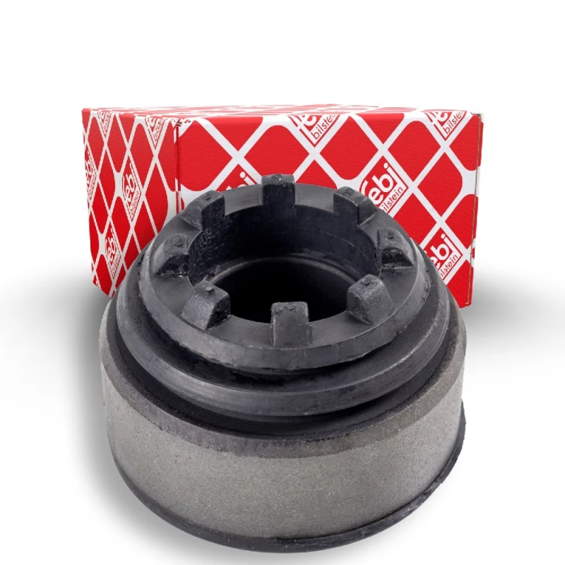 Image of FEBI BILSTEIN 12737 Top strut mount Front Axle, without ball bearing Elastomer Suspension Strut Support Bearing (1180)