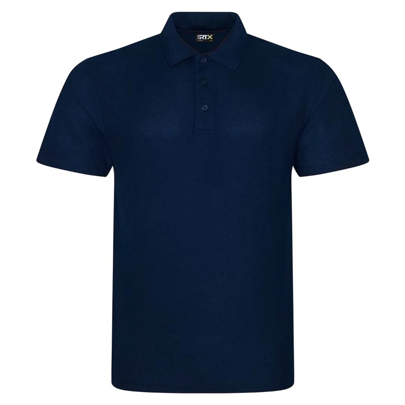 Image of PRORTX PRORTX Men Pro Polyester Polo Shirt in Navy Size: Small Navy S Male 5057819557572