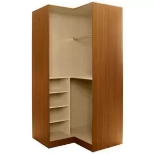 Image of Cooke & Lewis Walnut Effect Corner Wardrobe Carcass (H)2112mm (W)1060mm (D)1040mm