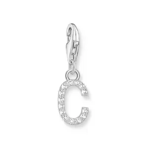 image of THOMAS SABO Silver Zirconia Letter C Charm