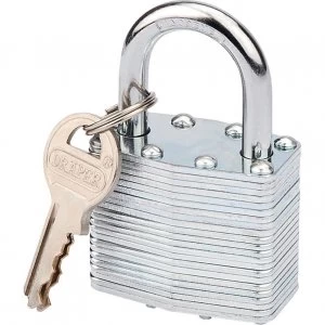 Image of Draper Laminated Steel Padlock 40mm Standard
