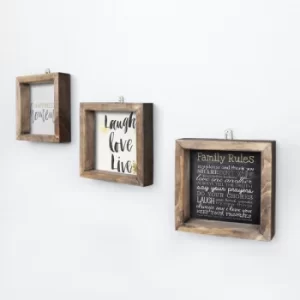 Image of UKZM023 Multicolor Decorative Framed MDF Painting (3 Pieces)
