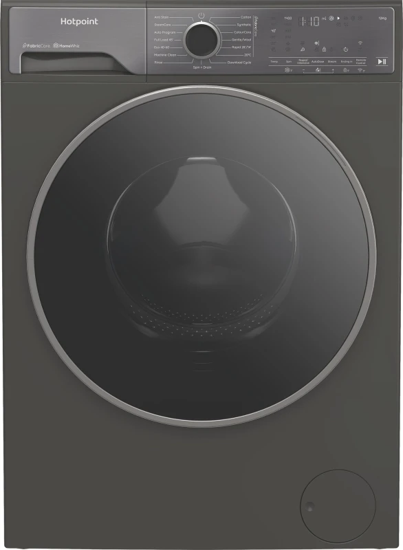 Image of Hotpoint HP 124GA CARE UK 12kg Washing Machine with 1400 rpm - Dark Grey - A Rated
