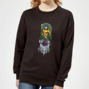 Image of Aquaman and Ocean Master Womens Sweatshirt - Black - S
