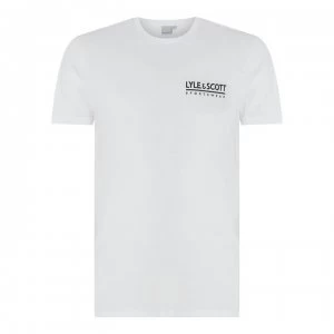 Image of Lyle and Scott Small Sport Logo T Shirt - White 626