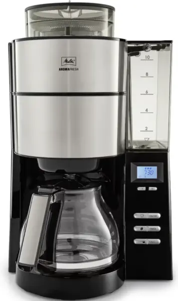 image of Melitta Aromafresh 1021-01 Grind and Brew Filter Coffee Maker