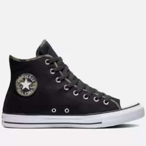 image of Converse Mens Chuck Taylor All Star Desert Camo Hi-Top Trainers - Black/Dark Smoke Grey/White - UK8